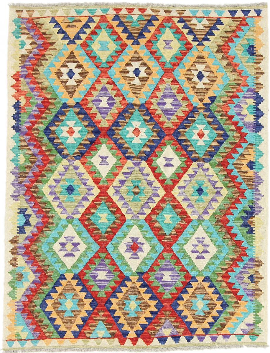 Afghanischer Teppich Kelim Afghan 5'9"x4'5" 5'9"x4'5", Perserteppich Handgewebt