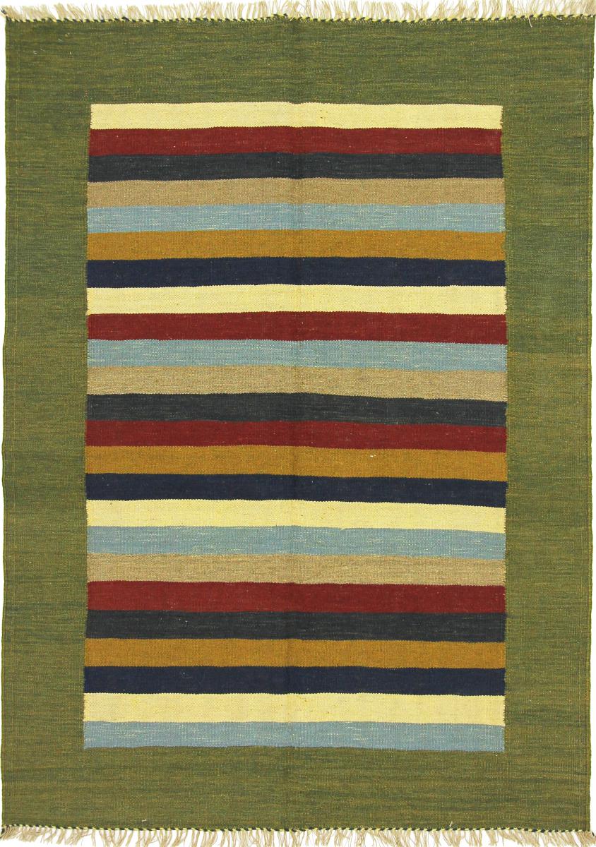 Tapis persan Kilim Fars 204x147 204x147, Tapis persan Tissé à la main