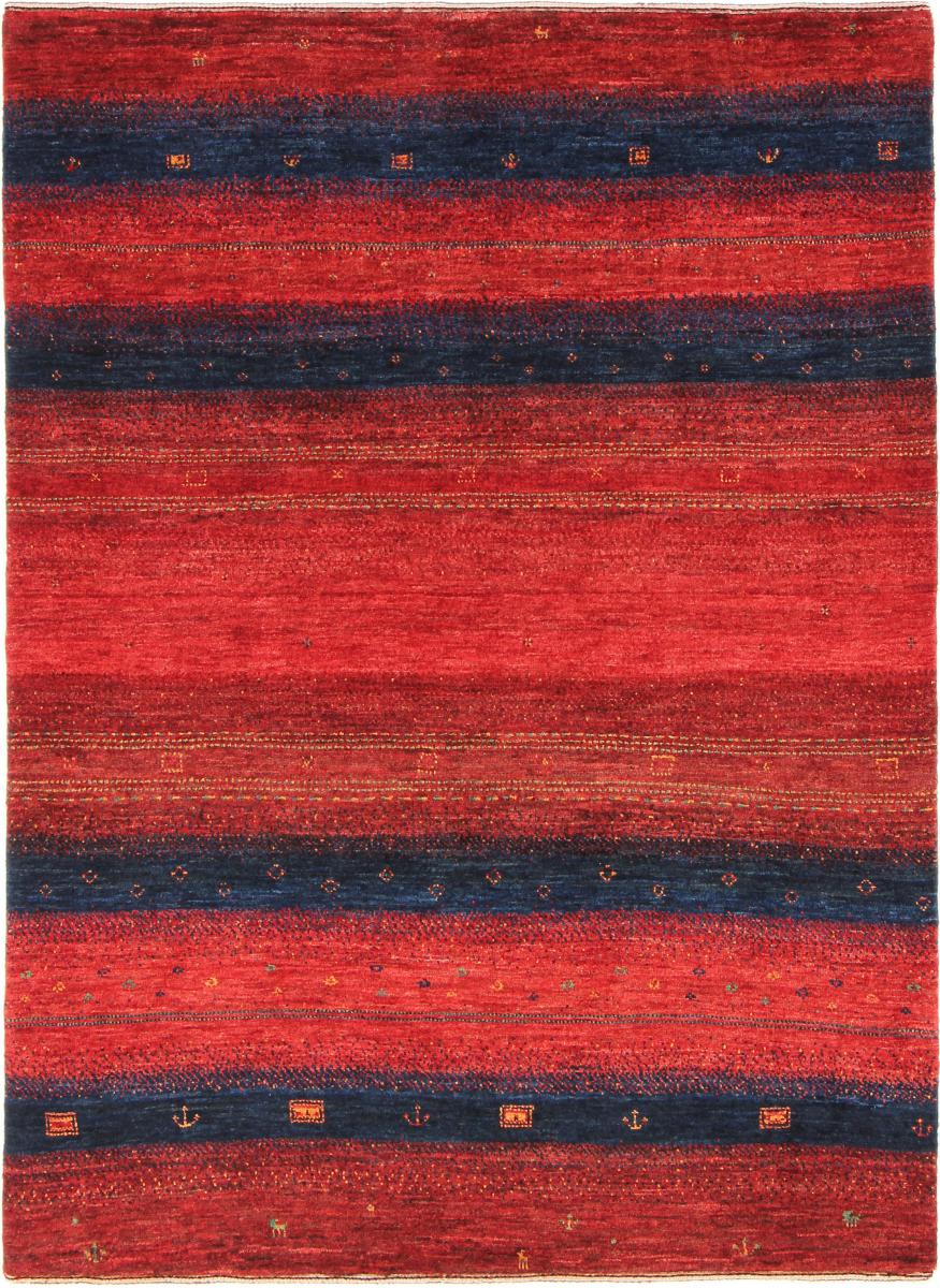 Tapis persan Persan Gabbeh Loribaft Atash 167x121 167x121, Tapis persan Noué à la main