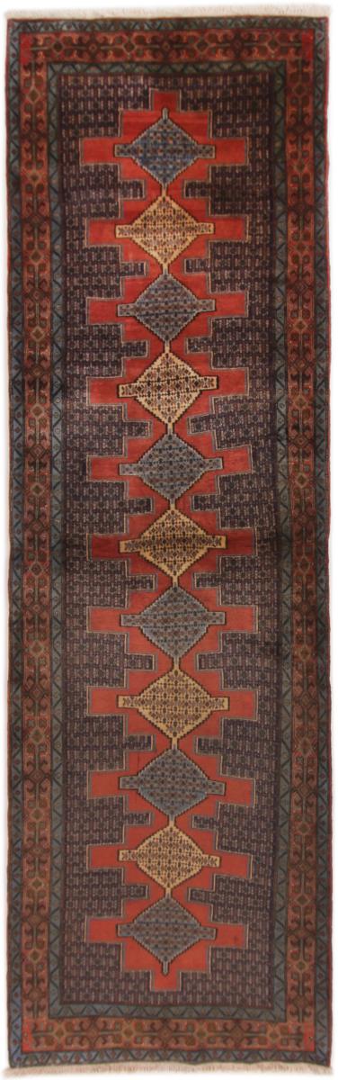  ペルシャ絨毯 Sanandaj 11'7"x3'6" 11'7"x3'6",  ペルシャ絨毯 手織り
