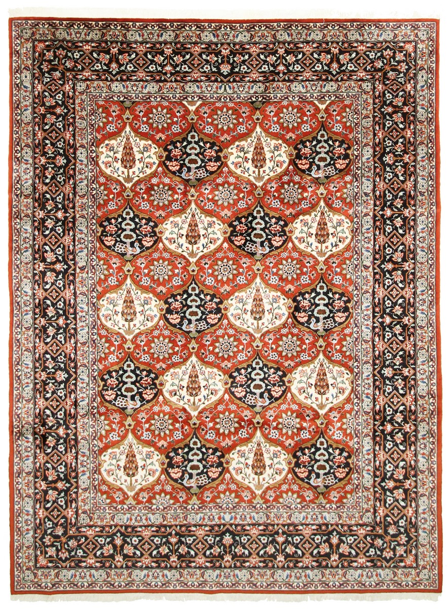  ペルシャ絨毯 バクティアリ 11'1"x7'4" 11'1"x7'4",  ペルシャ絨毯 手織り
