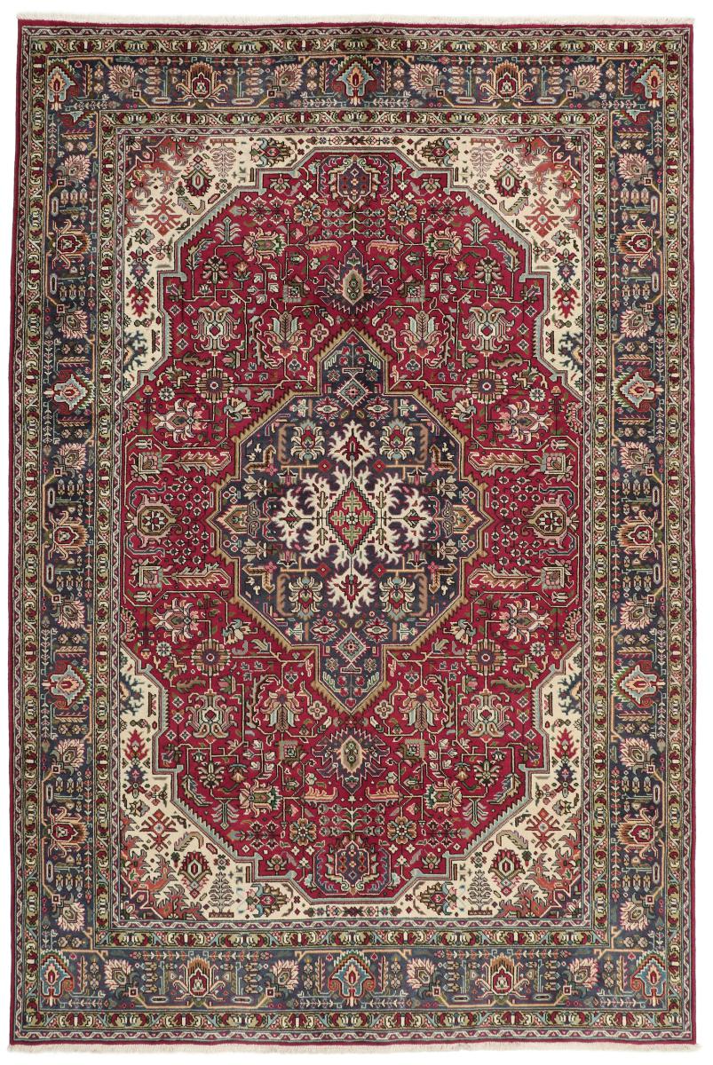 Tapis persan Tabriz 9'11"x6'6" 9'11"x6'6", Tapis persan Noué à la main