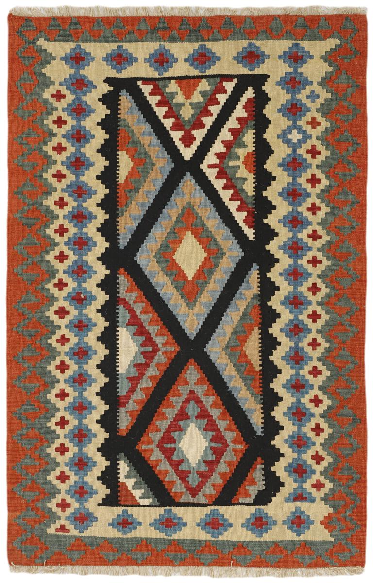 Persian Rug Kilim Fars 5'9"x3'9" 5'9"x3'9", Persian Rug Woven by hand