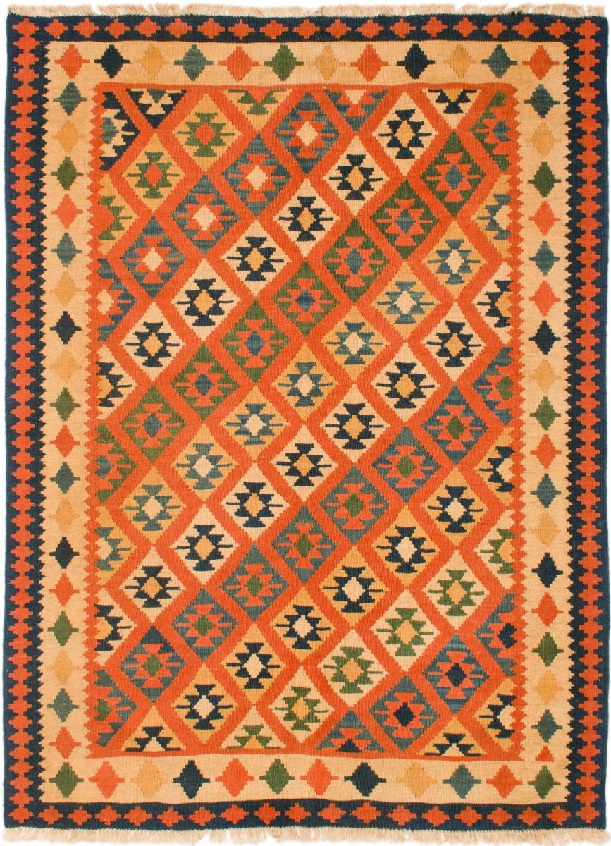  ペルシャ絨毯 キリム Fars 211x156 211x156,  ペルシャ絨毯 手織り
