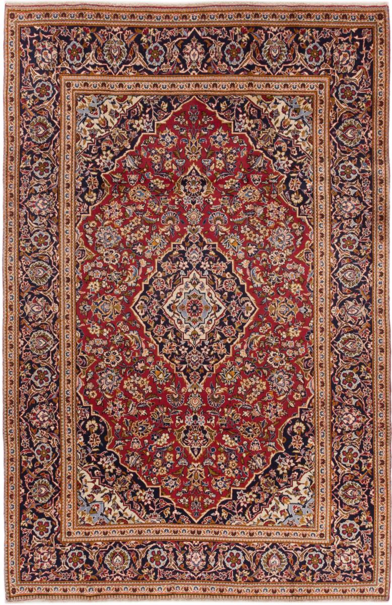 Tapis persan Kashan 294x191 294x191, Tapis persan Noué à la main