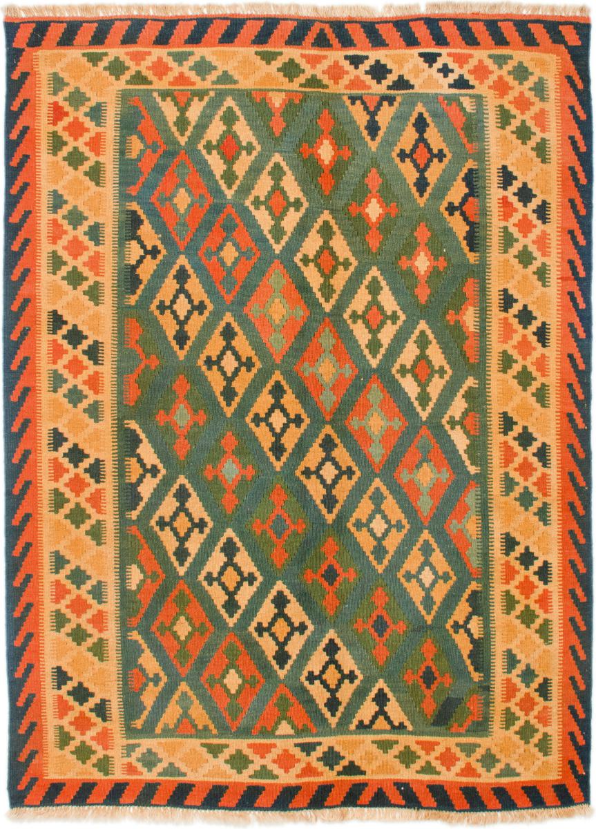  ペルシャ絨毯 キリム Fars 6'8"x5'1" 6'8"x5'1",  ペルシャ絨毯 手織り