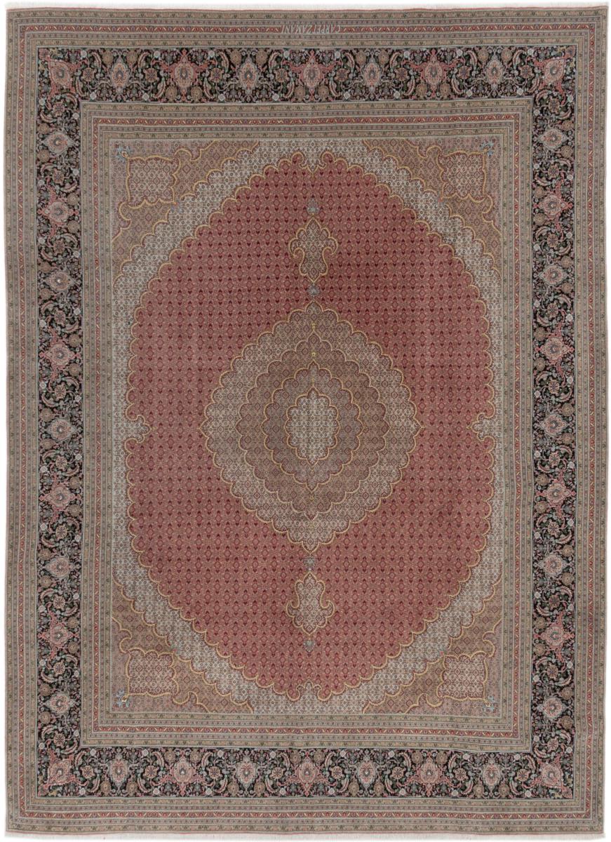 Persian Rug Tabriz 50Raj 13'3"x9'8" 13'3"x9'8", Persian Rug Knotted by hand