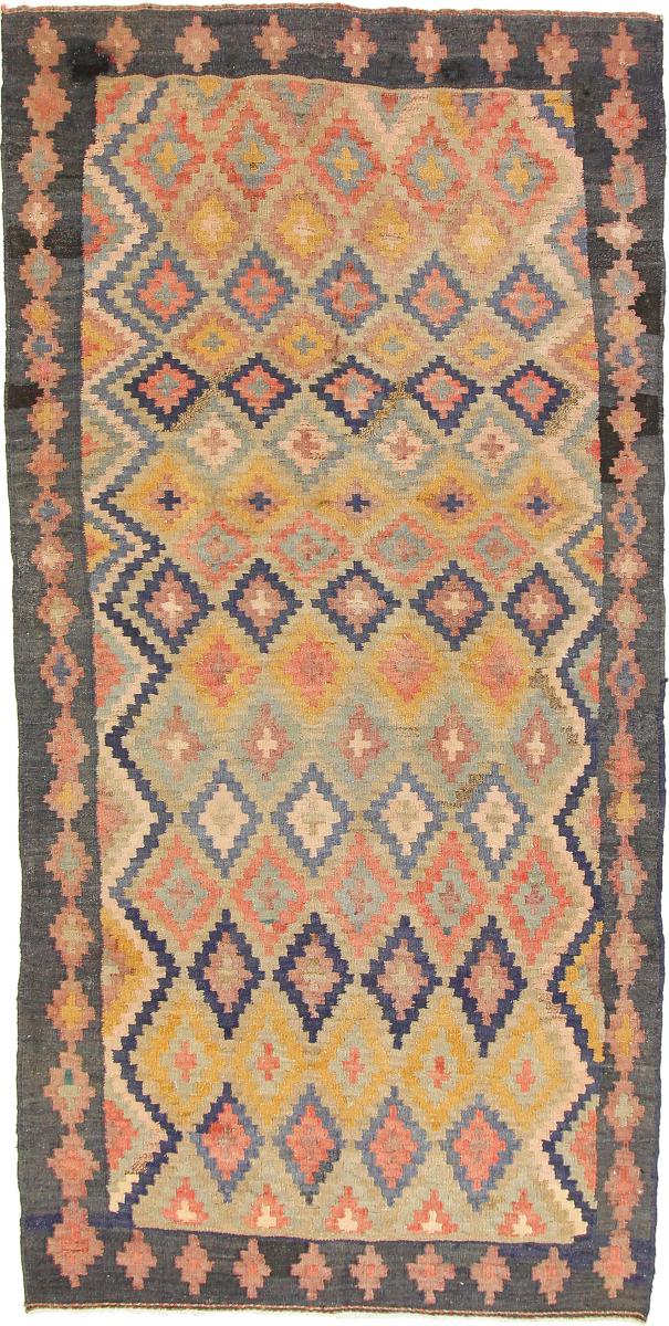 Persisk tæppe Kelim Fars Azerbaijan Antikke 9'10"x5'1" 9'10"x5'1", Persisk tæppe Håndvævet