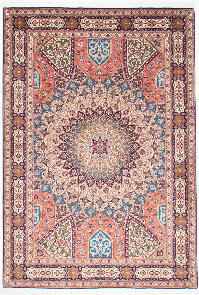 Persisk tæppe Tabriz 50Raj 8'0"x5'7" 8'0"x5'7", Persisk tæppe Knyttet i hånden
