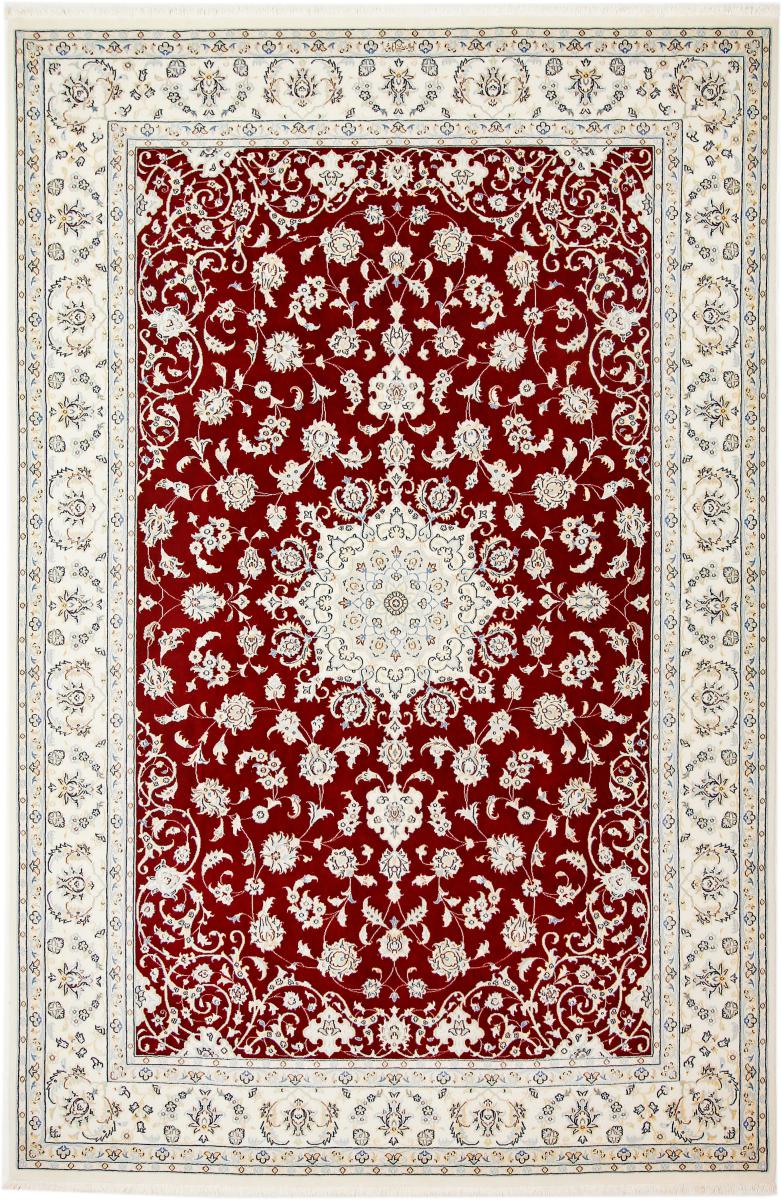 Tapis persan Naïn 9La Signé 9'10"x6'5" 9'10"x6'5", Tapis persan Noué à la main