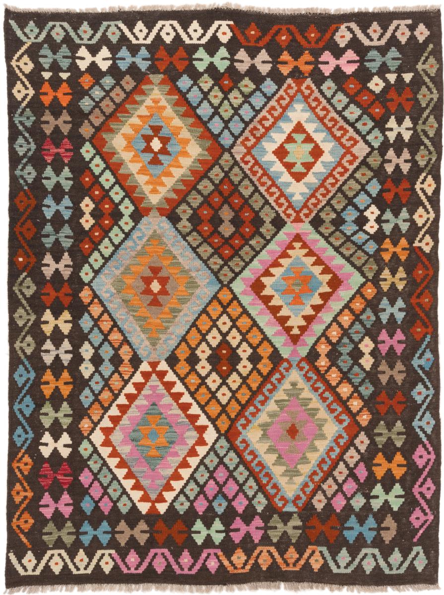 Tapete afegão Kilim Afegão 193x146 193x146, Tapete persa Tecido à mão