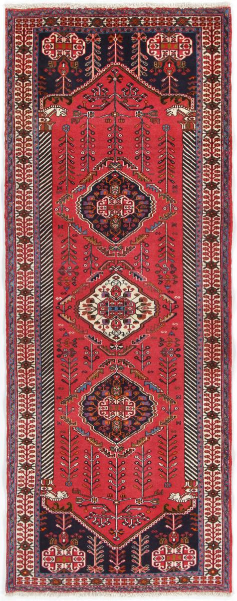 Persian Rug Ghashghai 7'6"x2'8" 7'6"x2'8", Persian Rug Knotted by hand