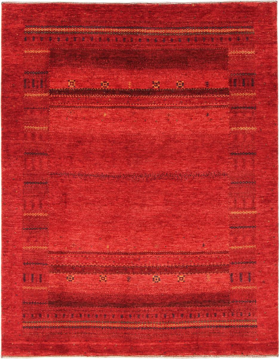 Persian Rug Persian Gabbeh Loribaft Atash 6'4"x4'9" 6'4"x4'9", Persian Rug Knotted by hand