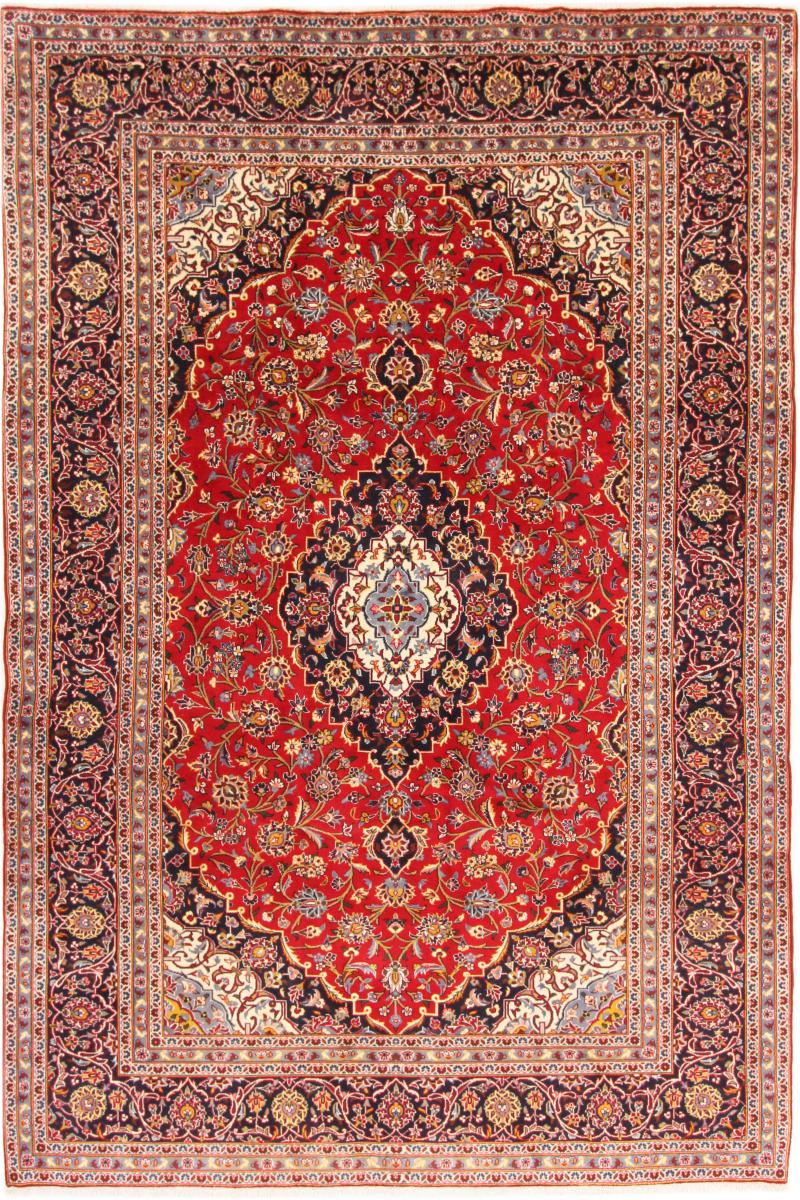 Persian Rug Keshan 9'11"x6'8" 9'11"x6'8", Persian Rug Knotted by hand