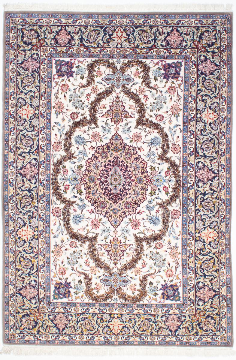 Tapis persan Ispahan Chaîne de Soie 232x161 232x161, Tapis persan Noué à la main