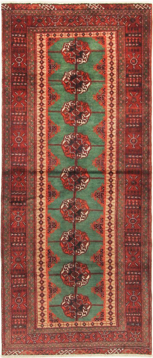 Persian Rug Turkaman 7'6"x3'2" 7'6"x3'2", Persian Rug Knotted by hand
