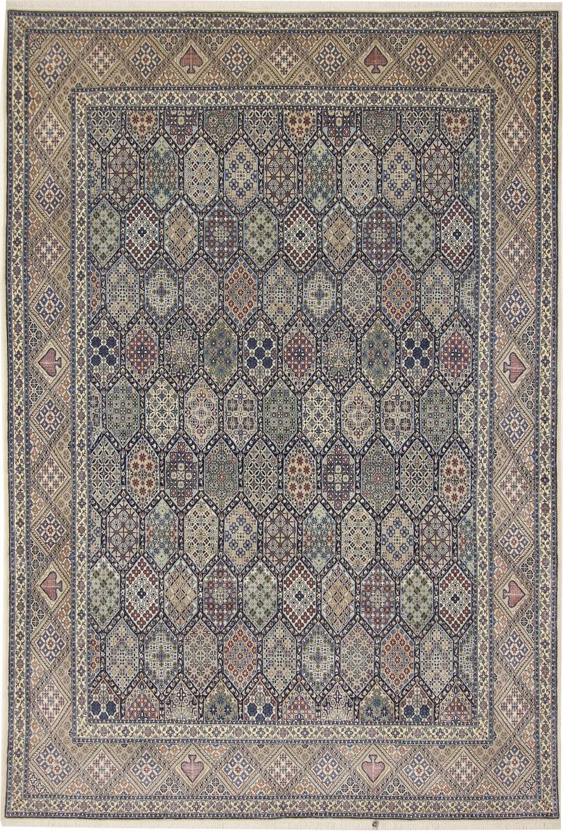 Tapis persan Naïn 6La 305x209 305x209, Tapis persan Noué à la main