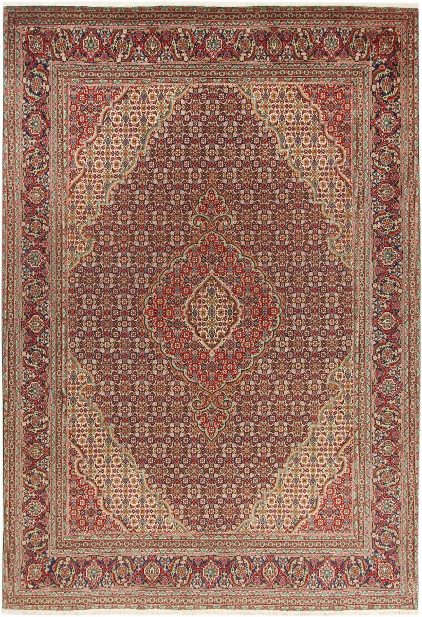 Persian Rug Tabriz 9'7"x6'6" 9'7"x6'6", Persian Rug Knotted by hand