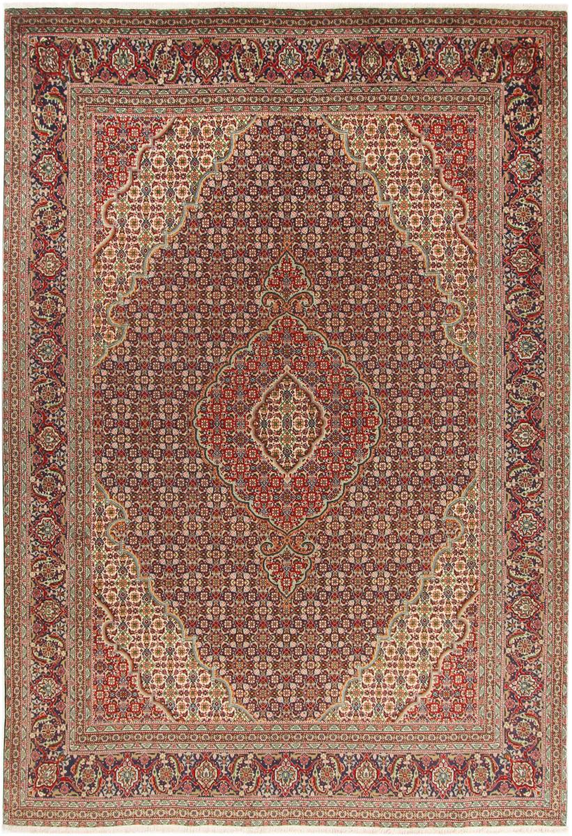 Tapis persan Tabriz 9'7"x6'6" 9'7"x6'6", Tapis persan Noué à la main