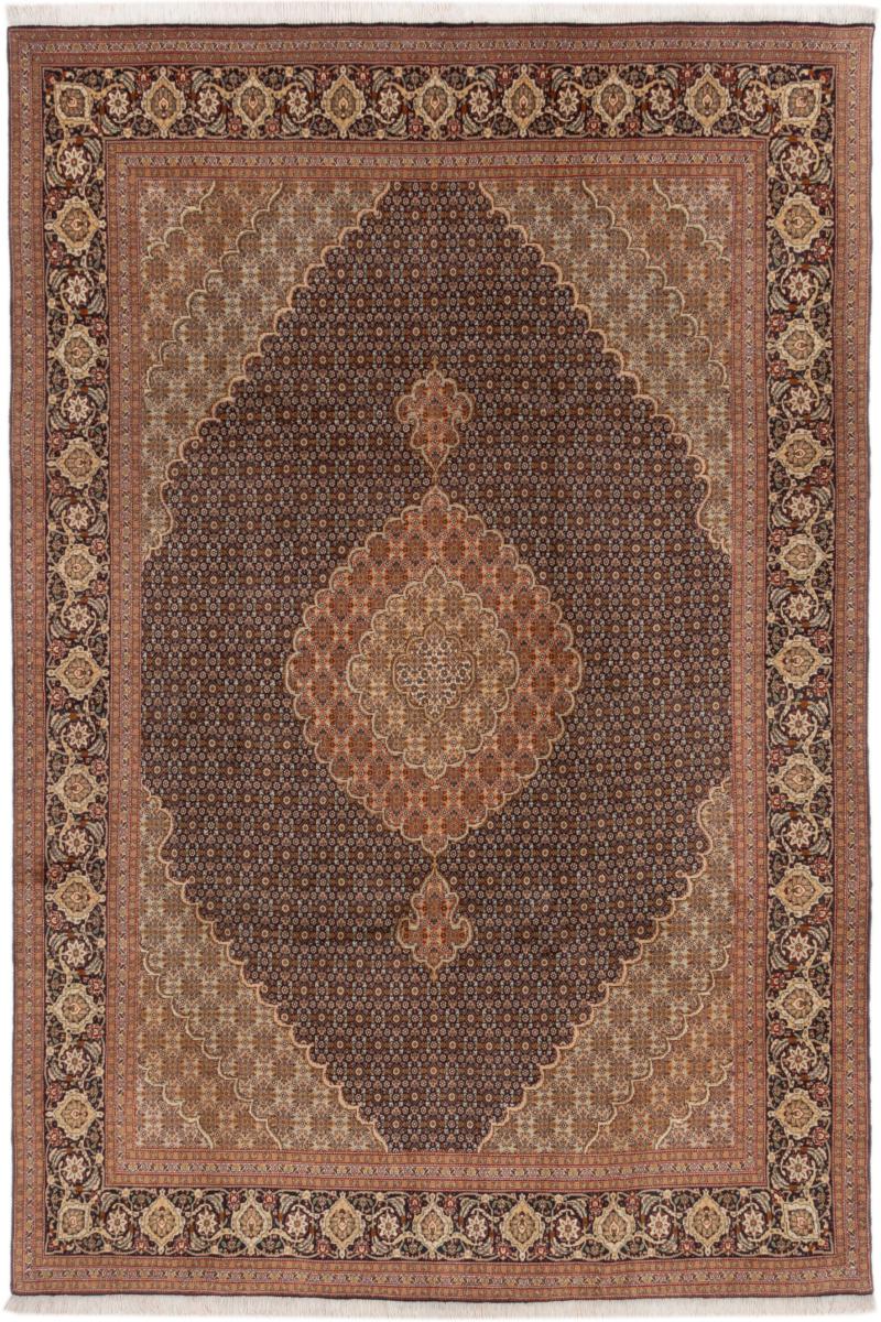 Tapis persan Tabriz 9'9"x6'7" 9'9"x6'7", Tapis persan Noué à la main