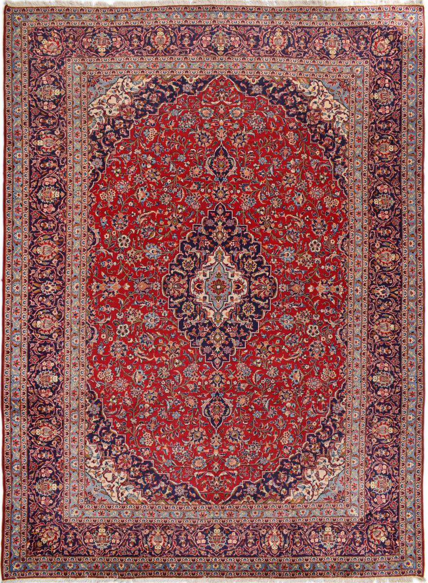 Persian Rug Keshan 13'2"x9'8" 13'2"x9'8", Persian Rug Knotted by hand