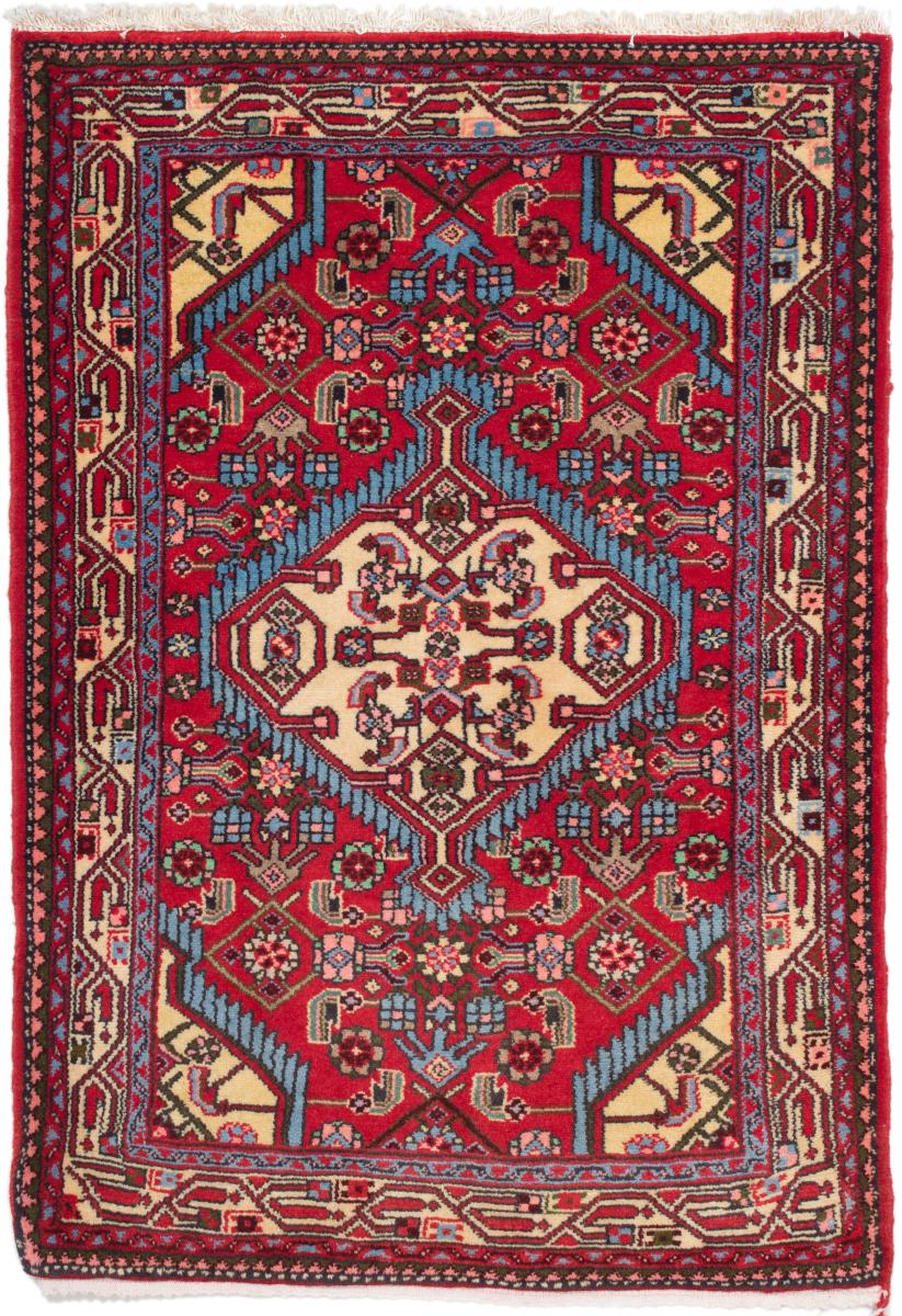 Tapis persan Hamadan 118x82 118x82, Tapis persan Noué à la main