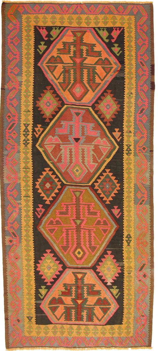 Persisk matta Kilim Fars Azerbajdzjan Antik 11'4"x5'0" 11'4"x5'0", Persisk matta handvävd 