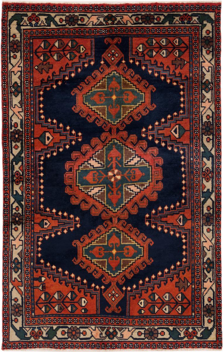 Persian Rug Wiss 5'3"x3'3" 5'3"x3'3", Persian Rug Knotted by hand