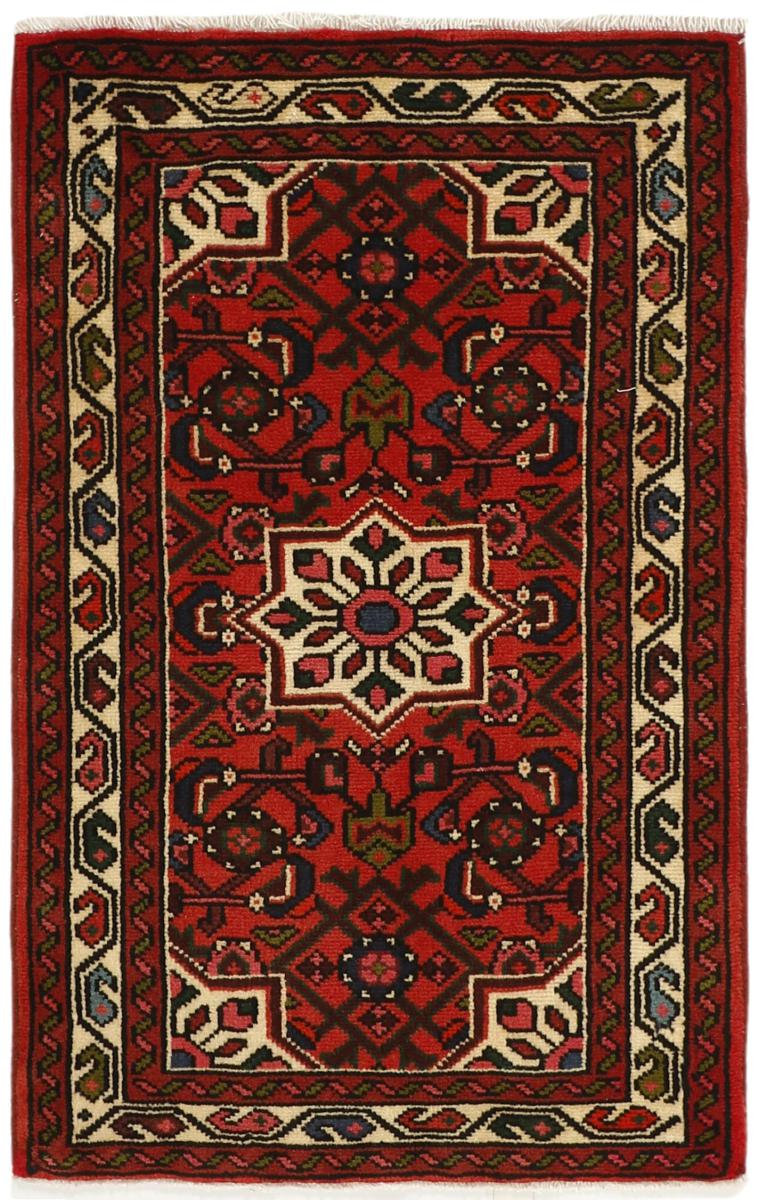 Persian Rug Hosseinabad 3'5"x2'1" 3'5"x2'1", Persian Rug Knotted by hand
