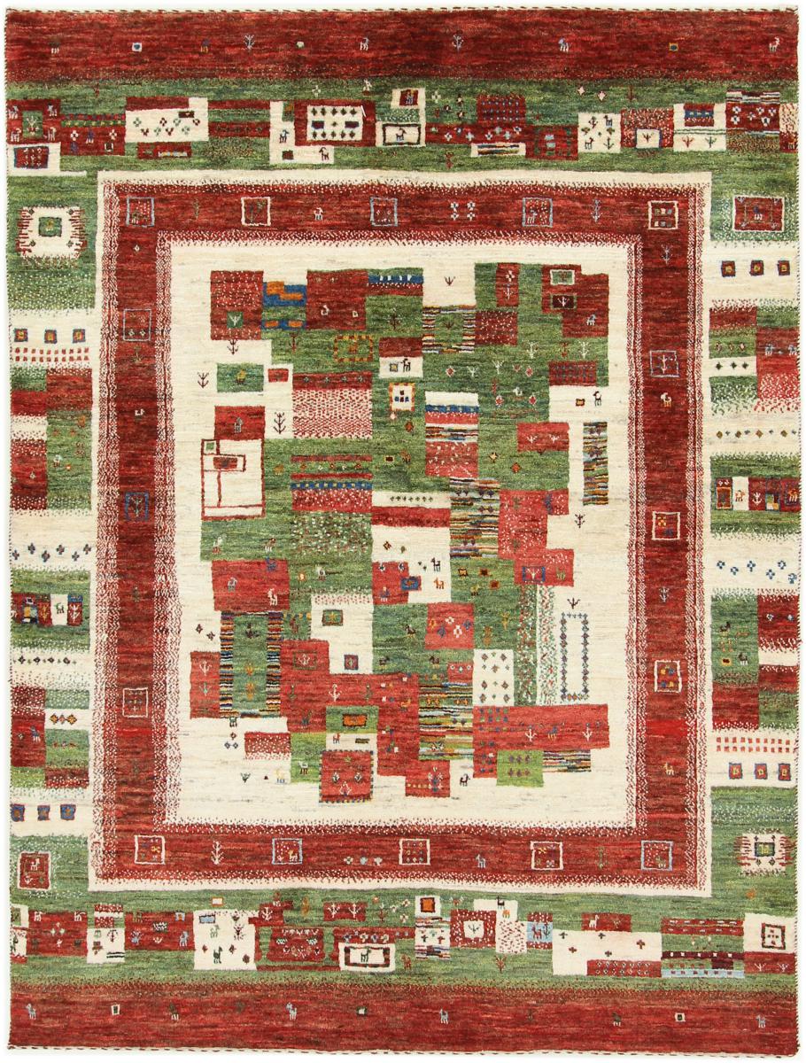 Perzisch tapijt Perzisch Gabbeh Loribaft Nature 6'8"x5'1" 6'8"x5'1", Perzisch tapijt Handgeknoopte