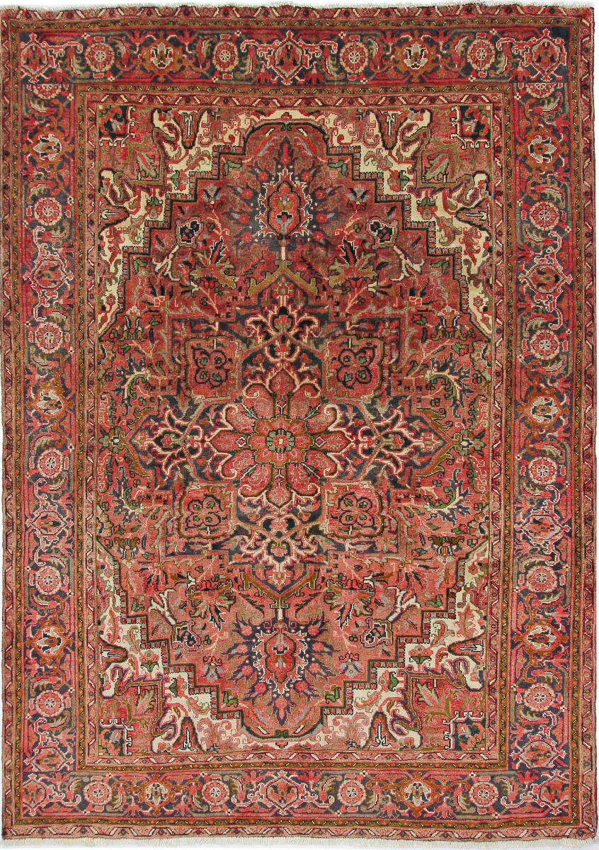 Persian Rug Heriz 9'8"x7'1" 9'8"x7'1", Persian Rug Knotted by hand
