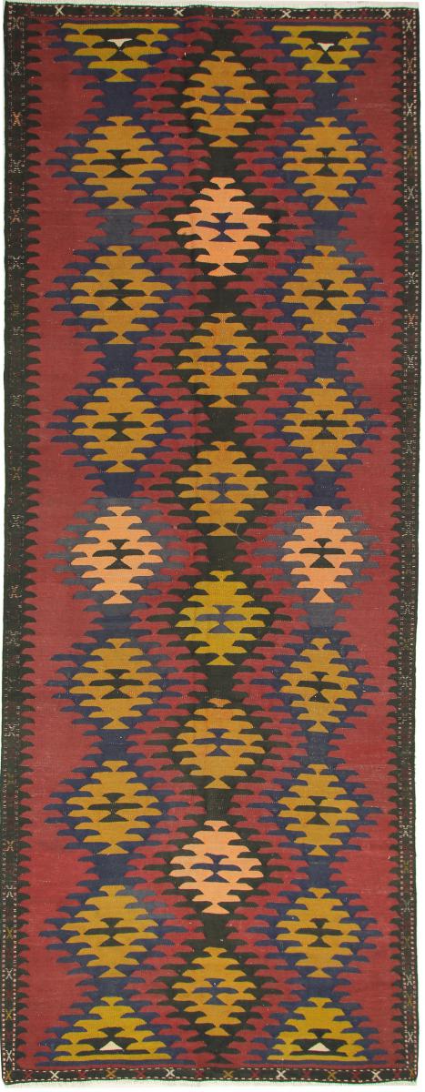 Persian Rug Kilim Fars Azerbaijan Antique 14'4"x5'3" 14'4"x5'3", Persian Rug Woven by hand