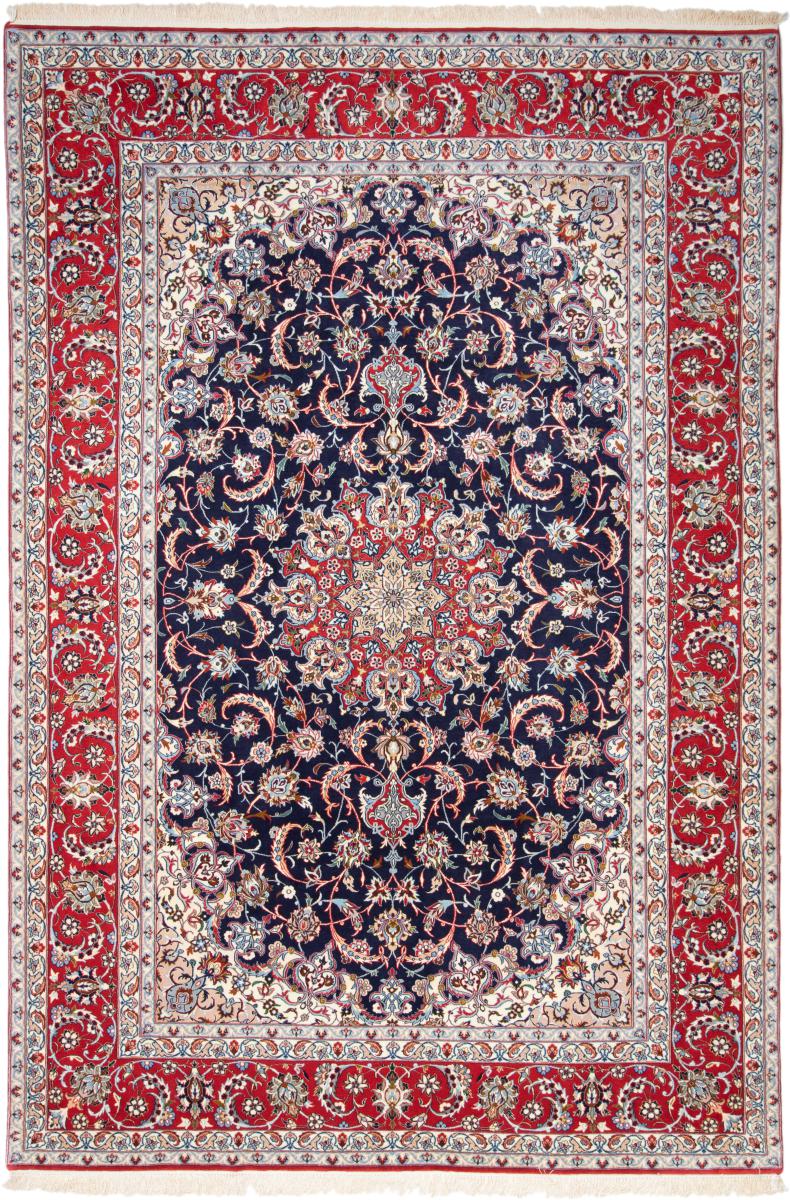Perzsa szőnyeg Iszfahán Selyemfonal 307x201 307x201, Perzsa szőnyeg Kézzel csomózva