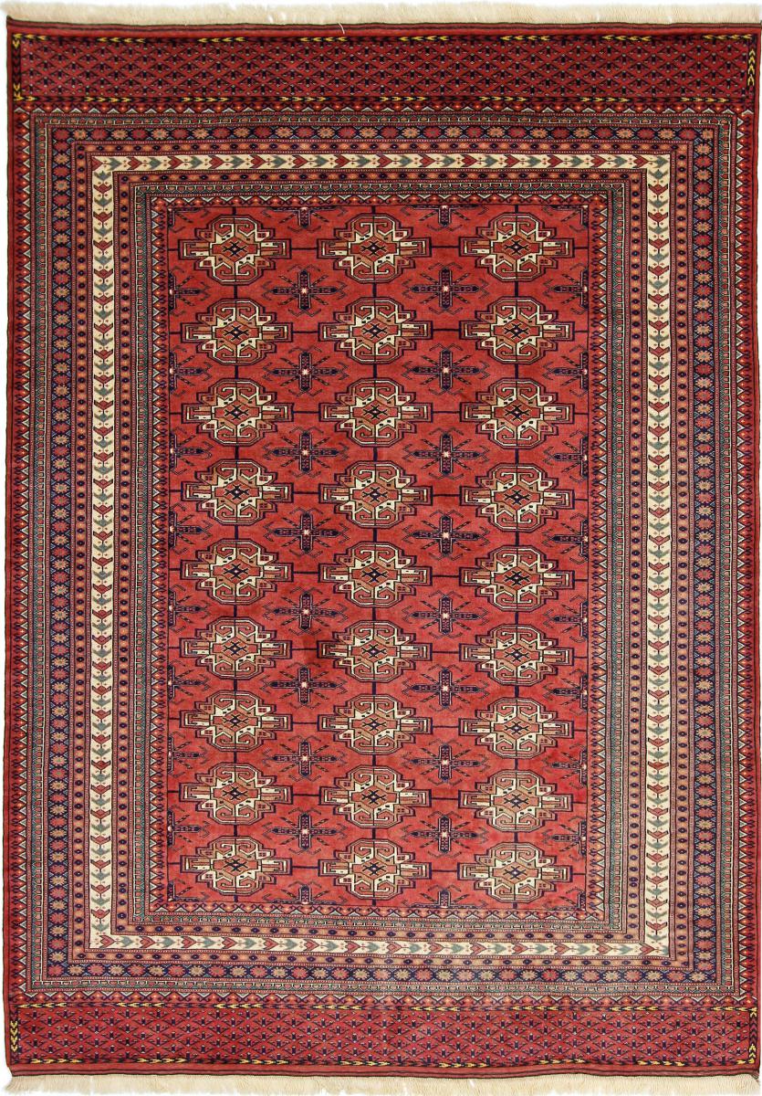 Περσικό χαλί Turkaman 6'11"x5'3" 6'11"x5'3", Περσικό χαλί Οι κόμποι έγιναν με το χέρι
