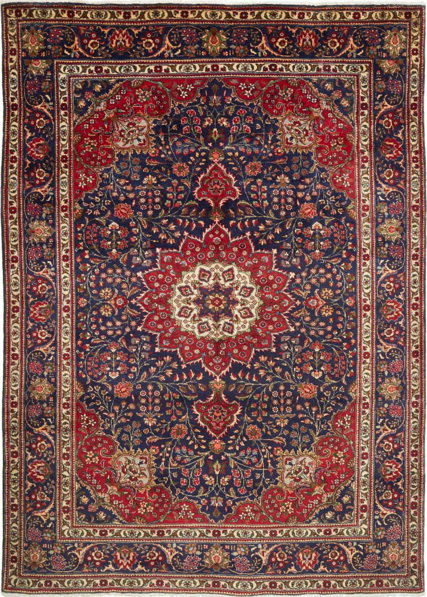 Persian Rug Tabriz 9'9"x6'10" 9'9"x6'10", Persian Rug Knotted by hand