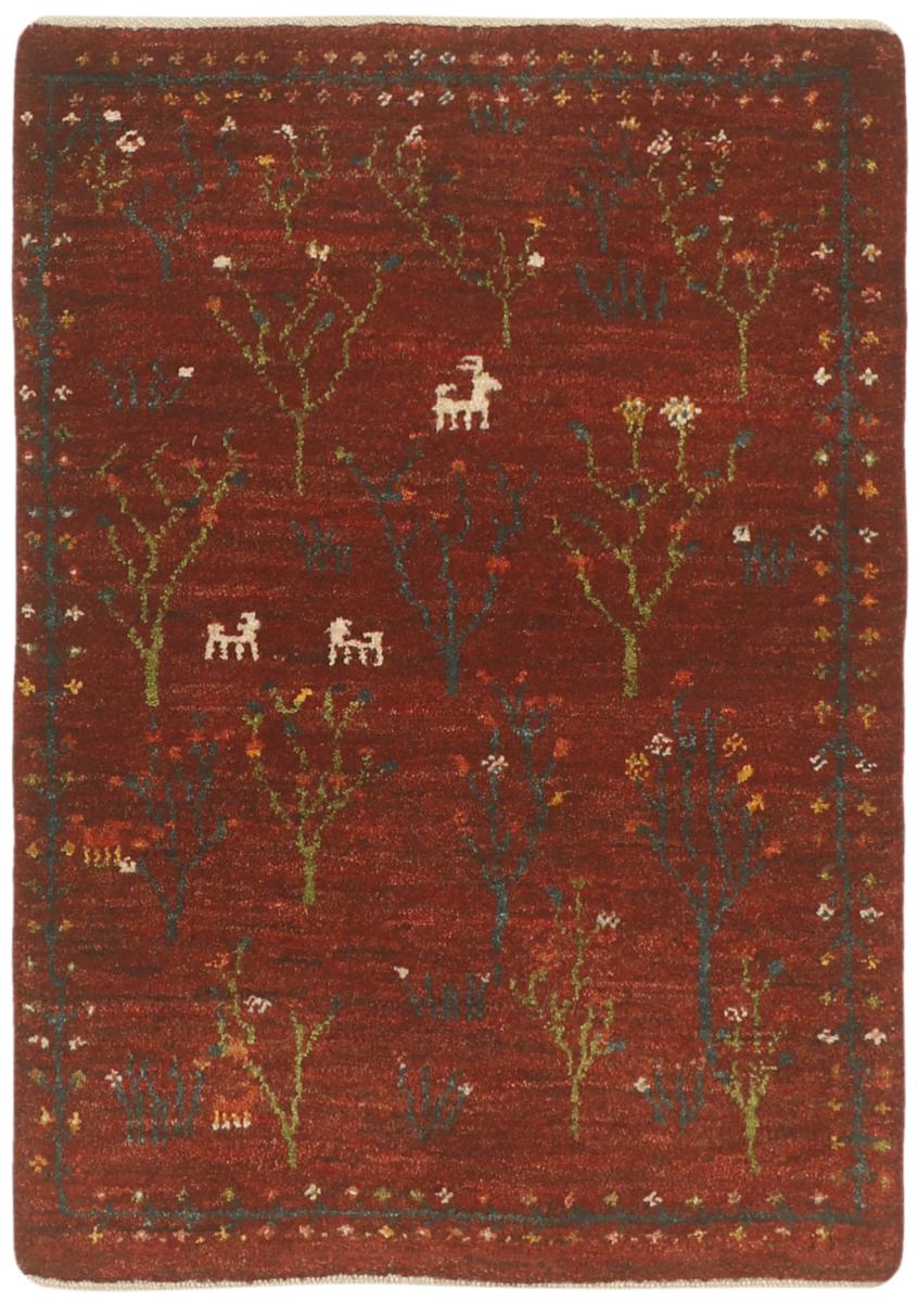 Persian Rug Persian Gabbeh Loribaft 2'11"x2'2" 2'11"x2'2", Persian Rug Knotted by hand