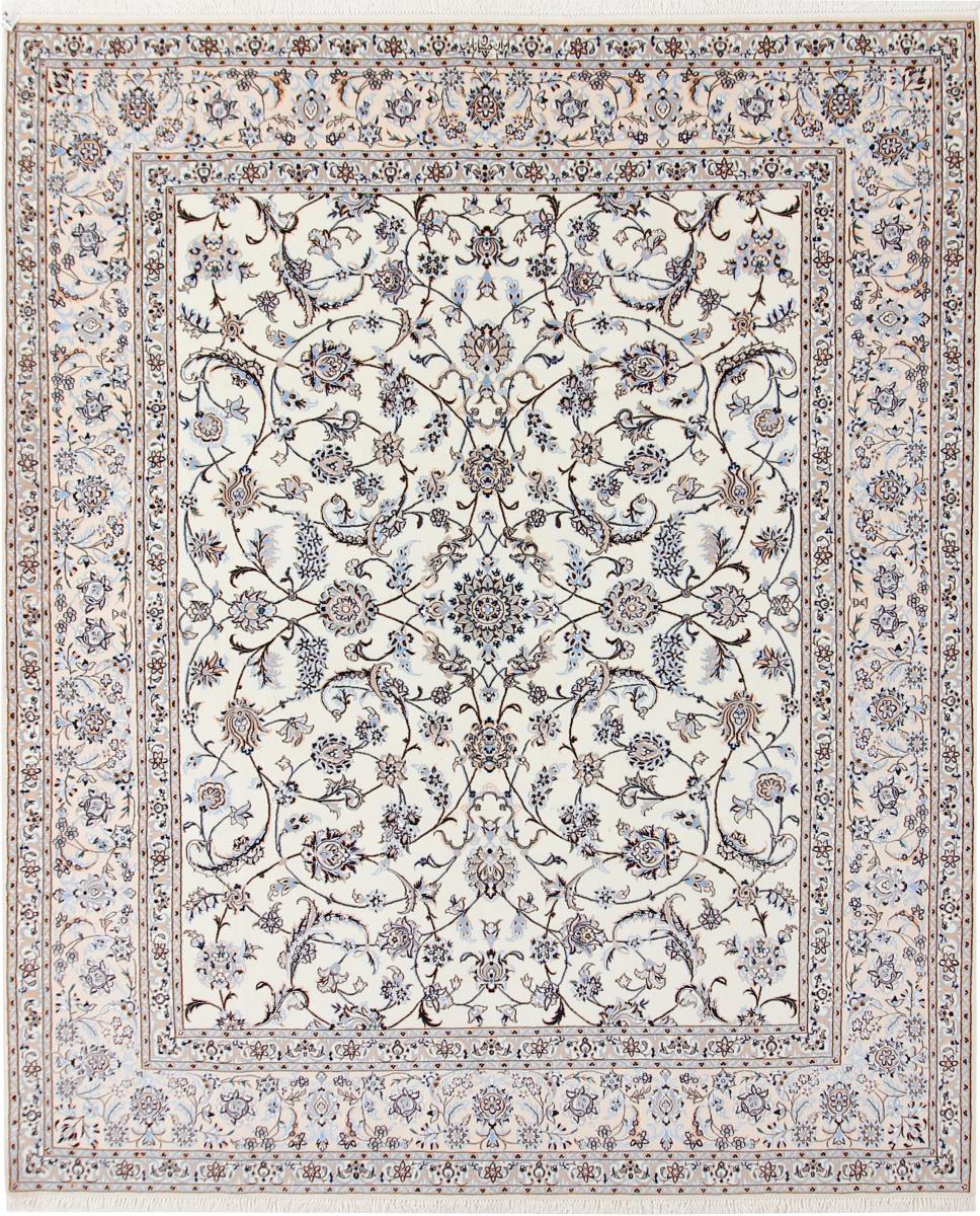  ペルシャ絨毯 ナイン 6La 8'4"x6'10" 8'4"x6'10",  ペルシャ絨毯 手織り