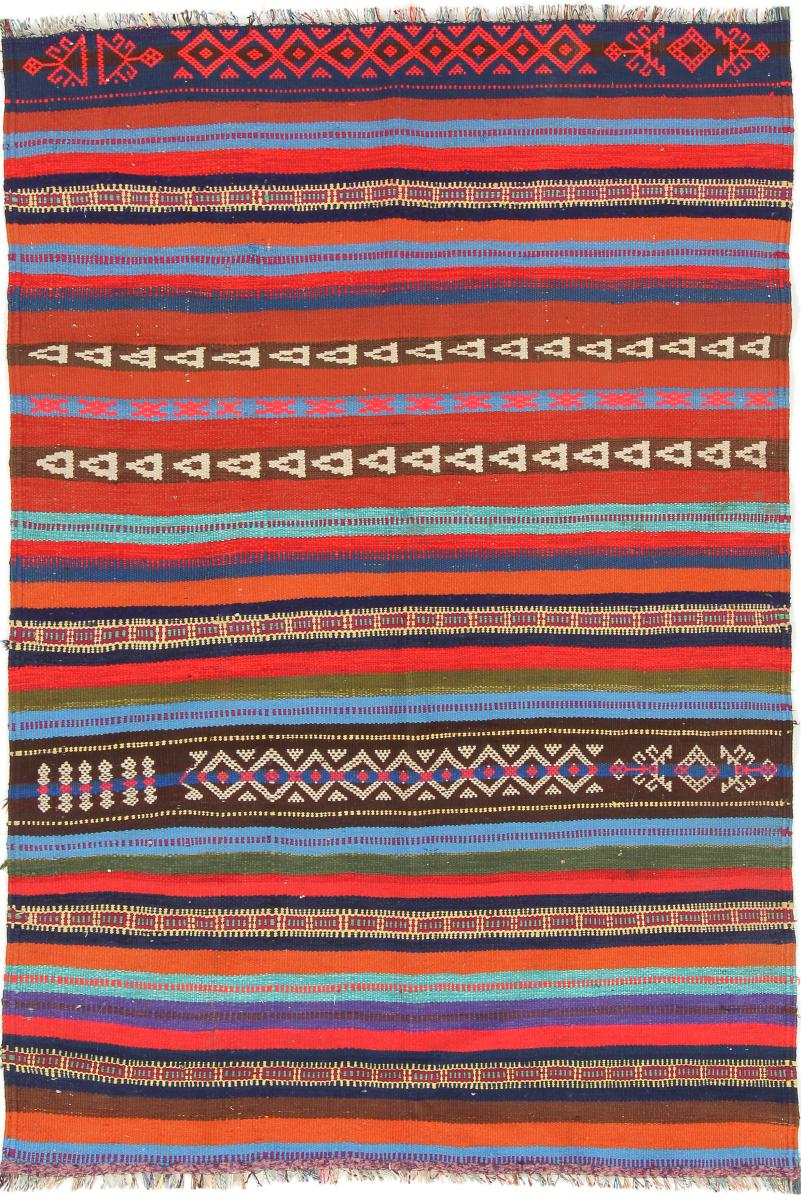 Afghansk tæppe Kelim Afghan Antikke 155x107 155x107, Persisk tæppe Håndvævet