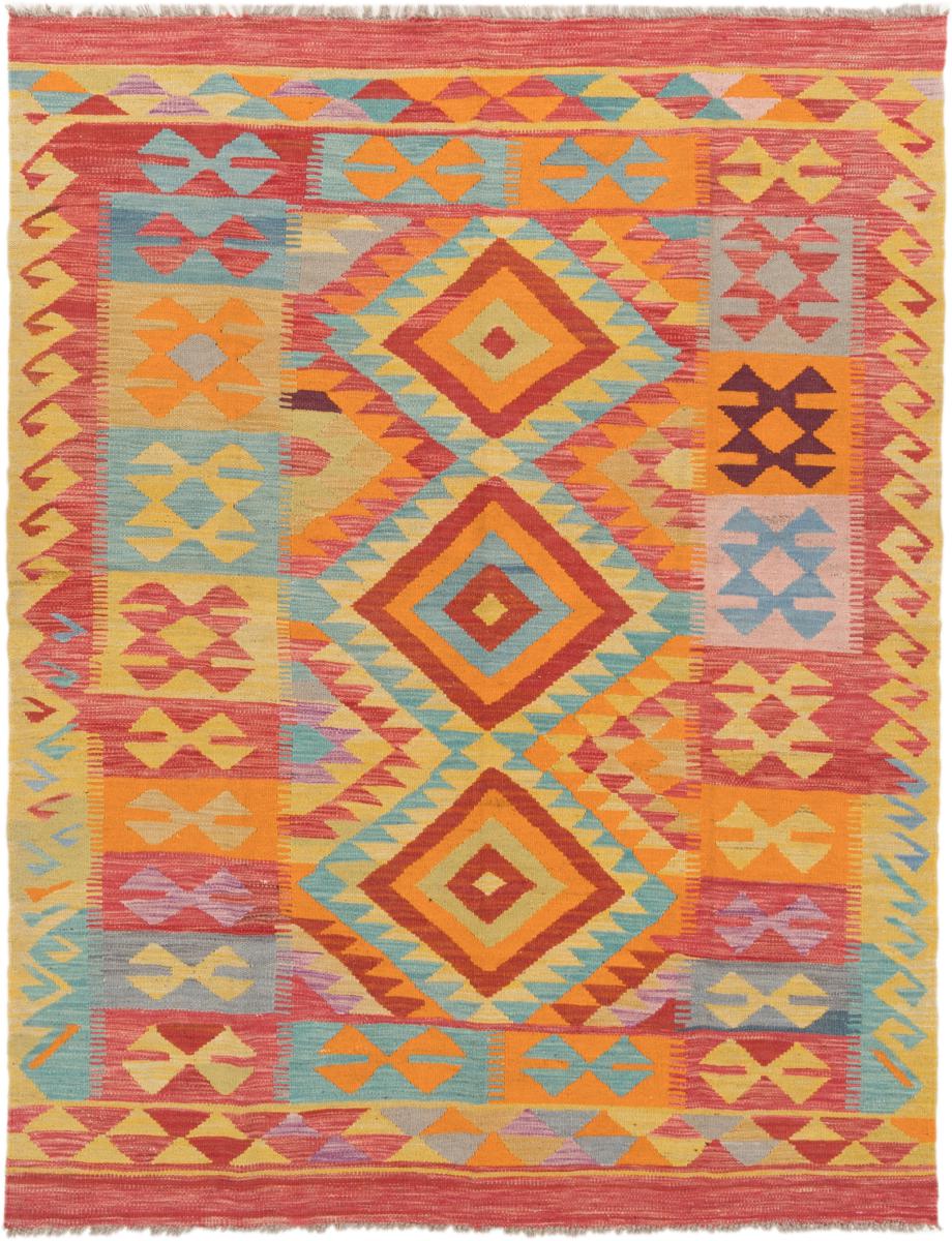 Afghan rug Kilim Afghan 6'5"x5'1" 6'5"x5'1", Persian Rug Woven by hand