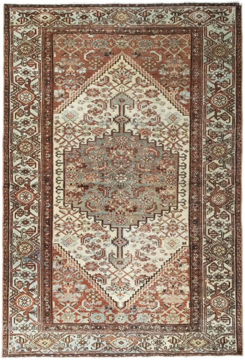 Persian Rug Hamadan Patina 6'4"x4'3" 6'4"x4'3", Persian Rug Knotted by hand
