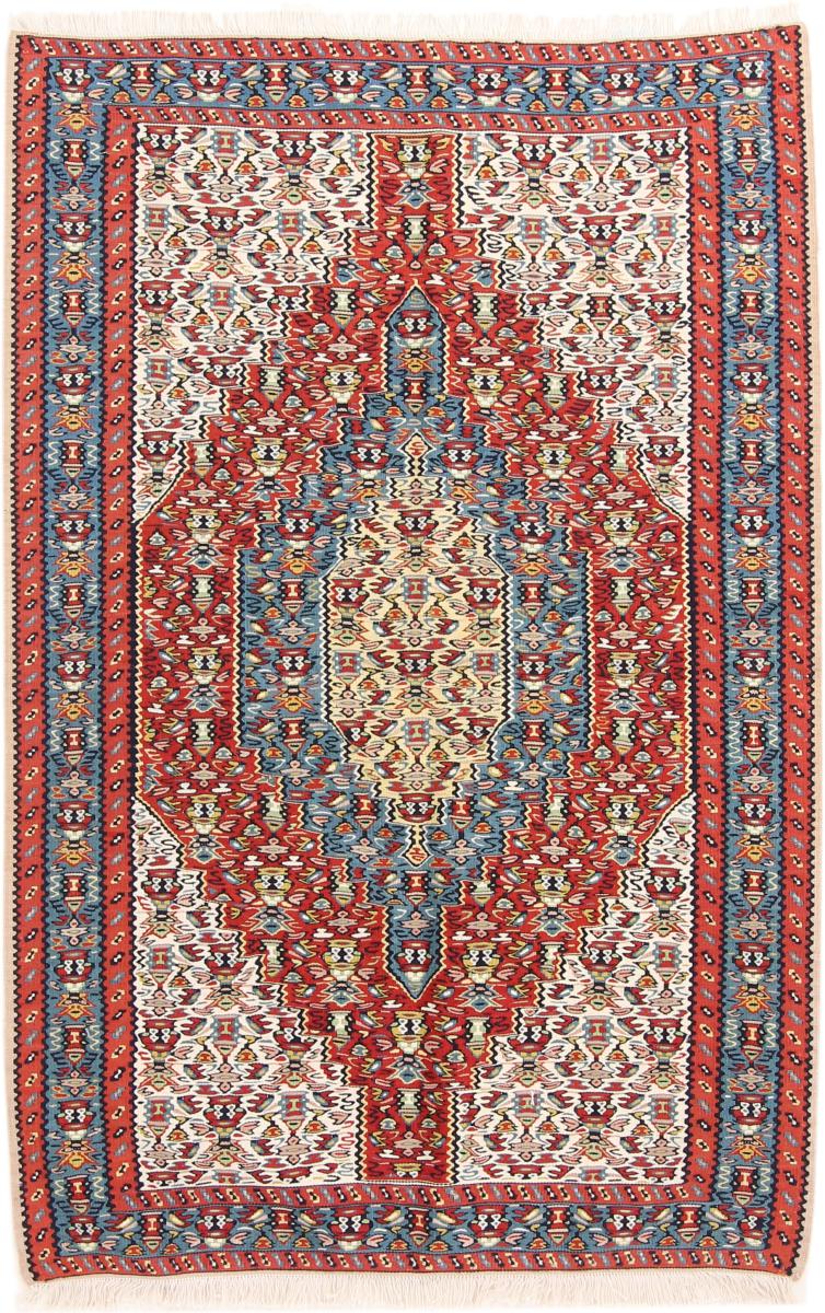 Persian Rug Kilim Fars 4'2"x2'9" 4'2"x2'9", Persian Rug Woven by hand
