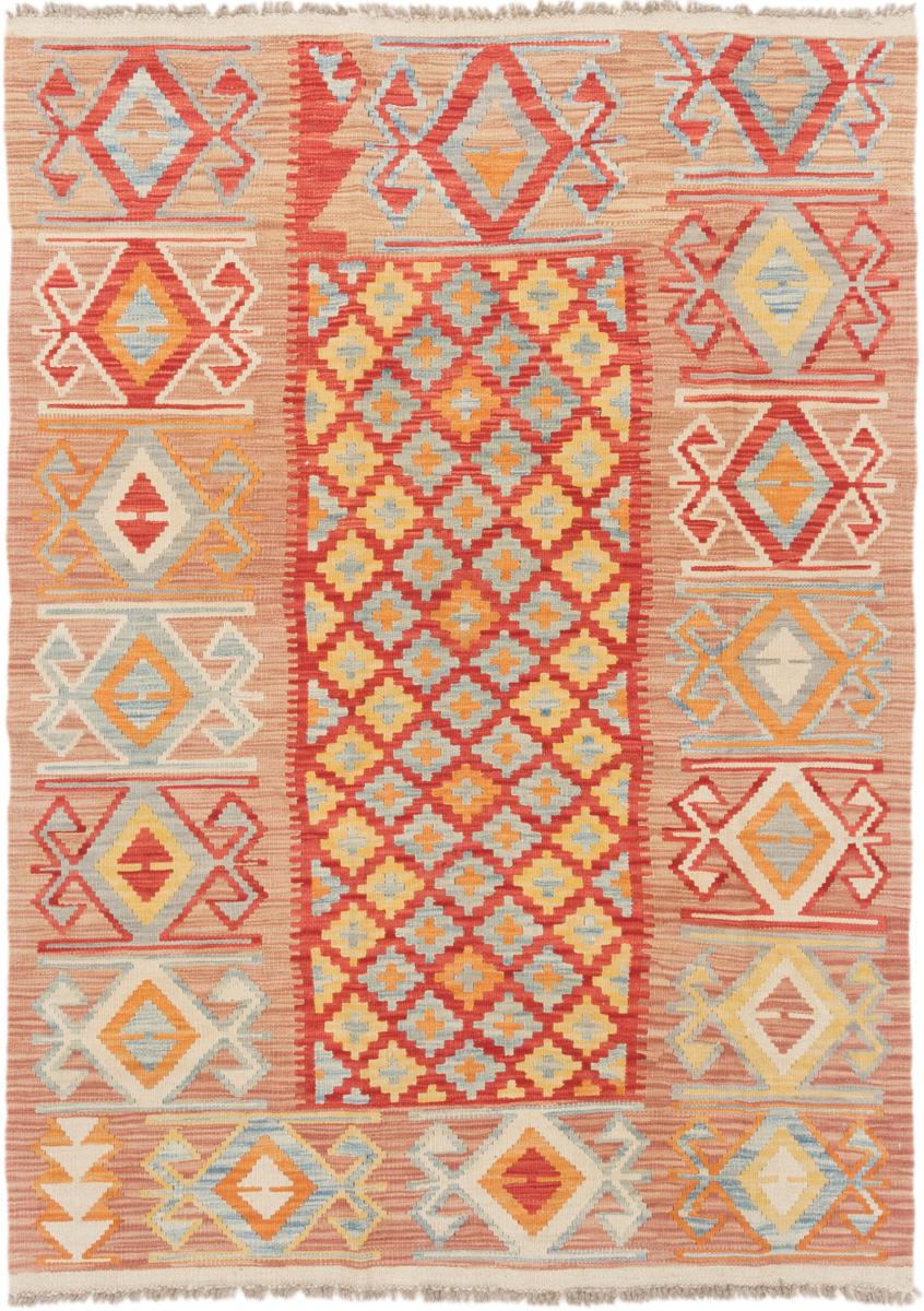 Afghan rug Kilim Afghan 5'8"x3'11" 5'8"x3'11", Persian Rug Woven by hand