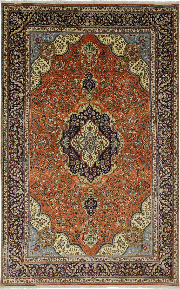 Persian Rug Tabriz 10'6"x6'8" 10'6"x6'8", Persian Rug Knotted by hand