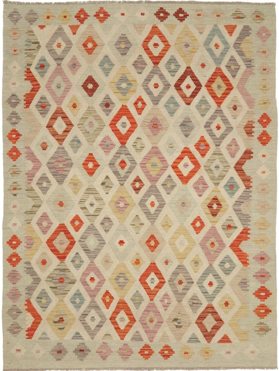 Afghanischer Teppich Kelim Afghan 190x138 190x138, Perserteppich Handgewebt