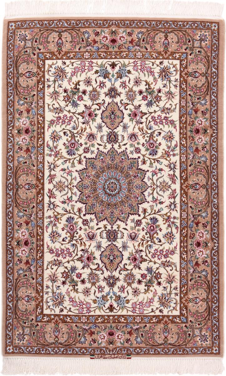 Perserteppich Isfahan Seidenkette 166x108 166x108, Perserteppich Handgeknüpft