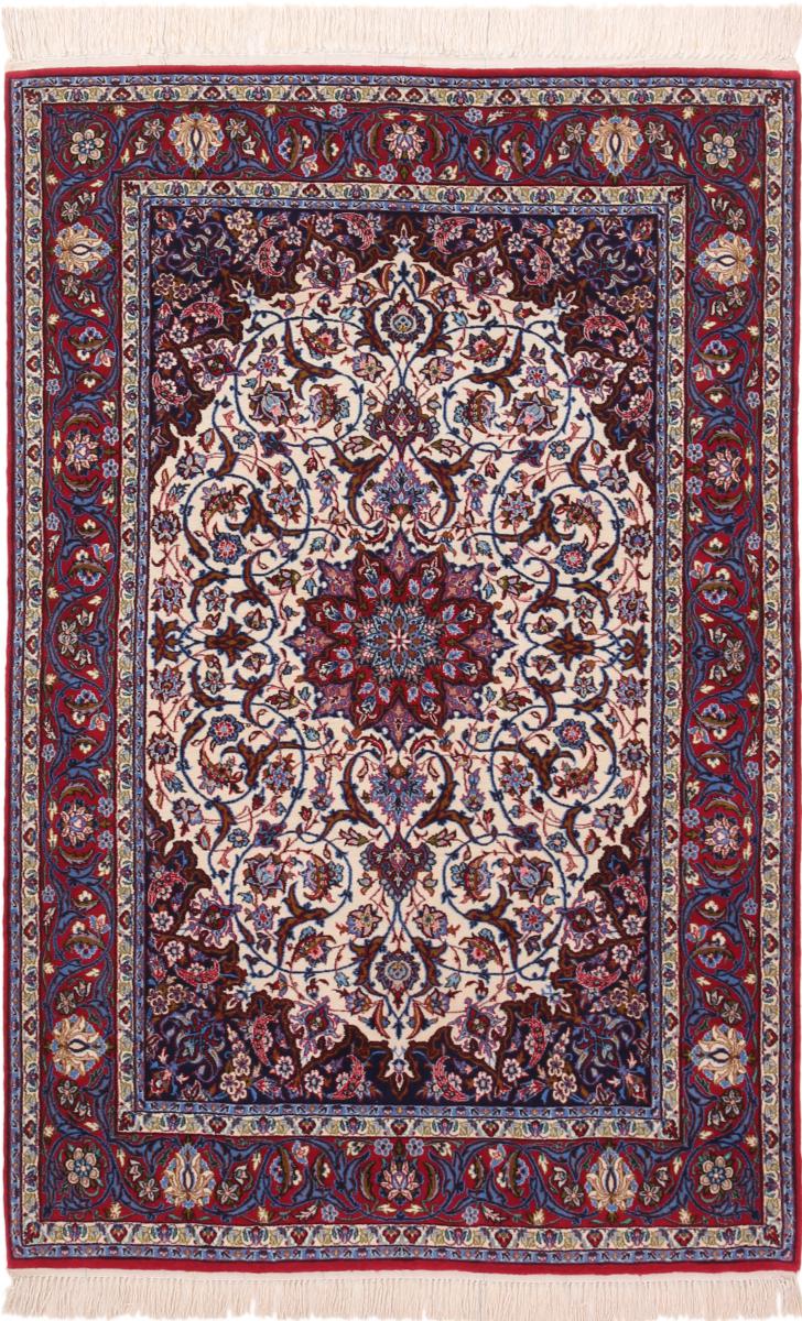 Tapete persa Isfahan Fio de Seda 164x103 164x103, Tapete persa Atado à mão