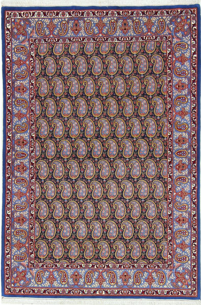 Tapis persan Ispahan Chaîne de Soie 161x107 161x107, Tapis persan Noué à la main