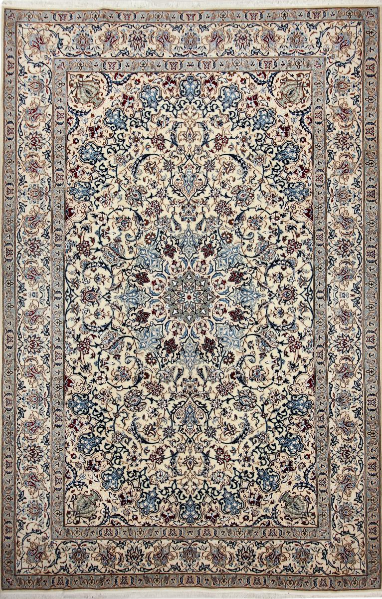 Persian Rug Nain 9La 10'4"x6'8" 10'4"x6'8", Persian Rug Knotted by hand
