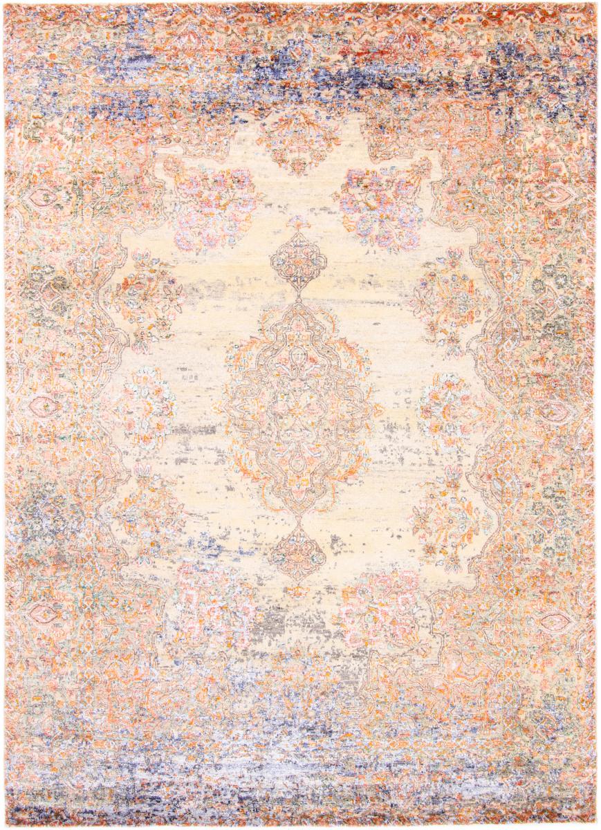 Indo rug Sadraa 7'9"x5'7" 7'9"x5'7", Persian Rug Knotted by hand