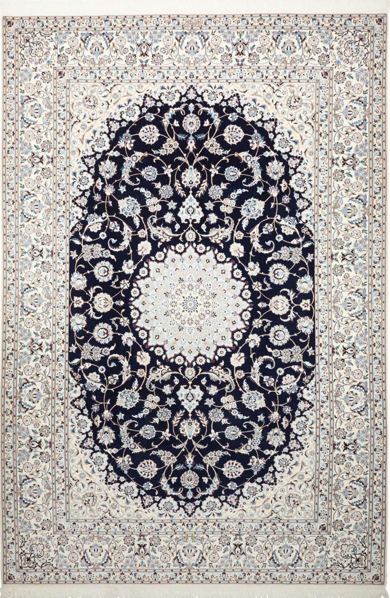 Tapis persan Naïn 6La 10'1"x6'11" 10'1"x6'11", Tapis persan Noué à la main